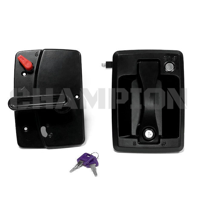 RV Entry Door Lock Assembly Interior & Exterior Handle 08657512