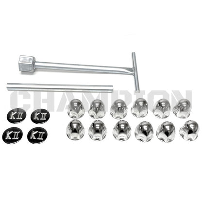 Thor RV Hub Cover Set for 22.5" x 7.5", 8-Lug Wheels 0493511 | Champion RV Parts