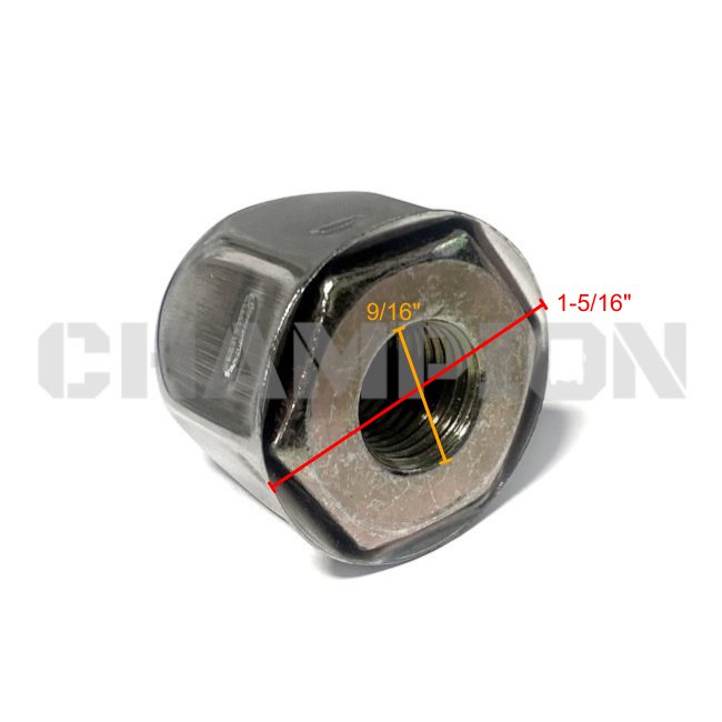 RV Lug Nut & Chrome Cover for Front Wheel 08657517, #0258367