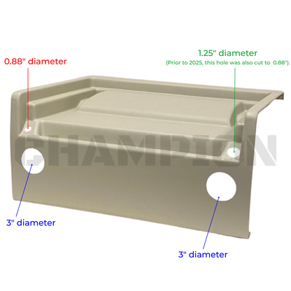 Thor RV Dash Worktop Tray Beige 0504725 | Champion RV Parts