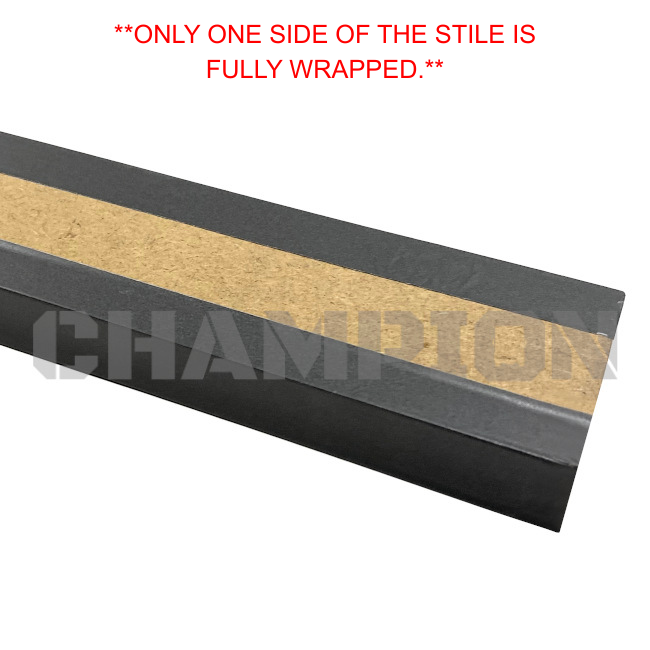 Thor RV Stile Trim 2" x 96", Urban Gray, Rounded Edge 08684985 | Champion RV Parts