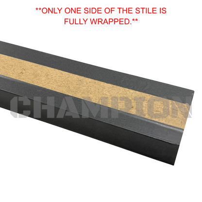 Thor RV Stile Trim 2" x 96", Urban Gray, Rounded Edge 08684985 | Champion RV Parts
