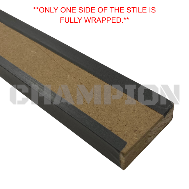 Thor RV Stile Trim 2" x 96", Urban Gray, Square Edge 08684986 | Champion RV Parts
