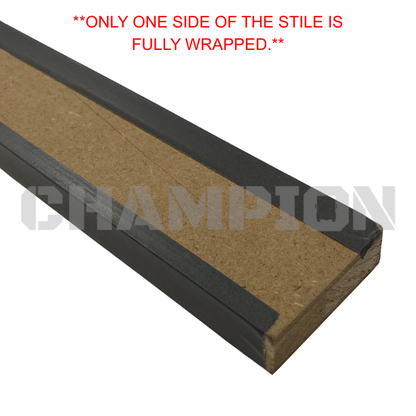 Thor RV Stile Trim 2" x 96", Urban Gray, Square Edge 08684986 | Champion RV Parts