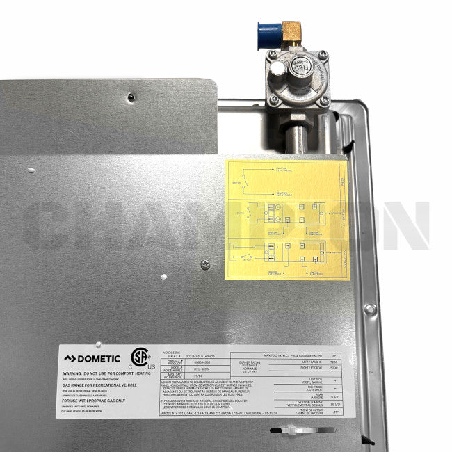 Thor RV Dometic Two-Burner Stove Top 50216G / D21-SECG | Champion RV Parts