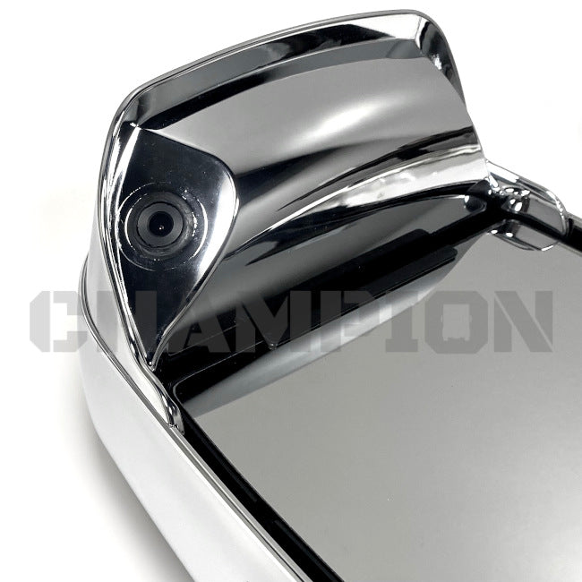Thor RV Velvac Euromax Mirror Head Heated, Driver (LH), Chrome & Black 08734318 | Champion RV Parts