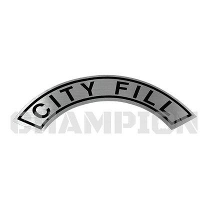 Thor RV City Fill Label Decal 0450018 | Champion RV Parts